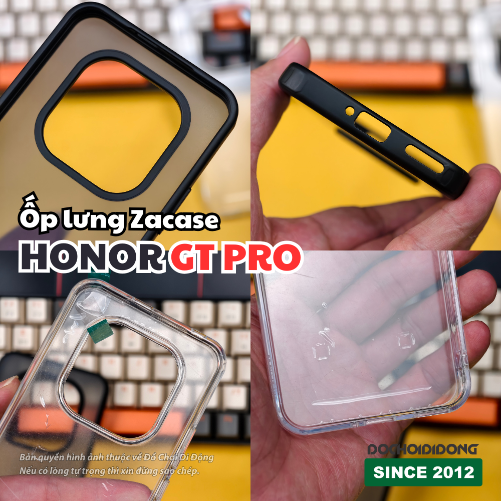 ỐP LƯNG ZACASE HONOR GT PRO - BẢO VỆ TUYỆT ĐỐI, PHONG CÁCH ĐỈNH CAO