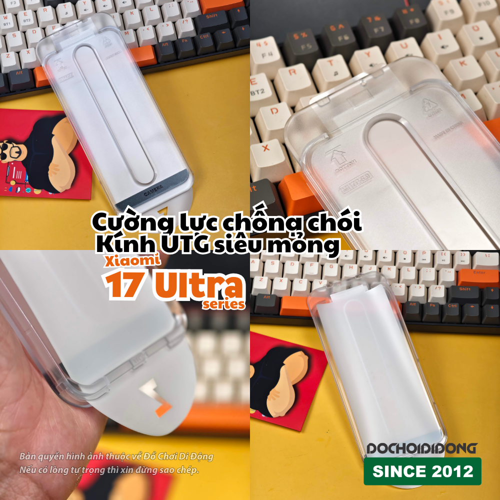 Miếng dán kính cường lực UTG siêu mỏng chống chói AR cho Xiaomi 17 Ultra / Pro Max / Leitzphone