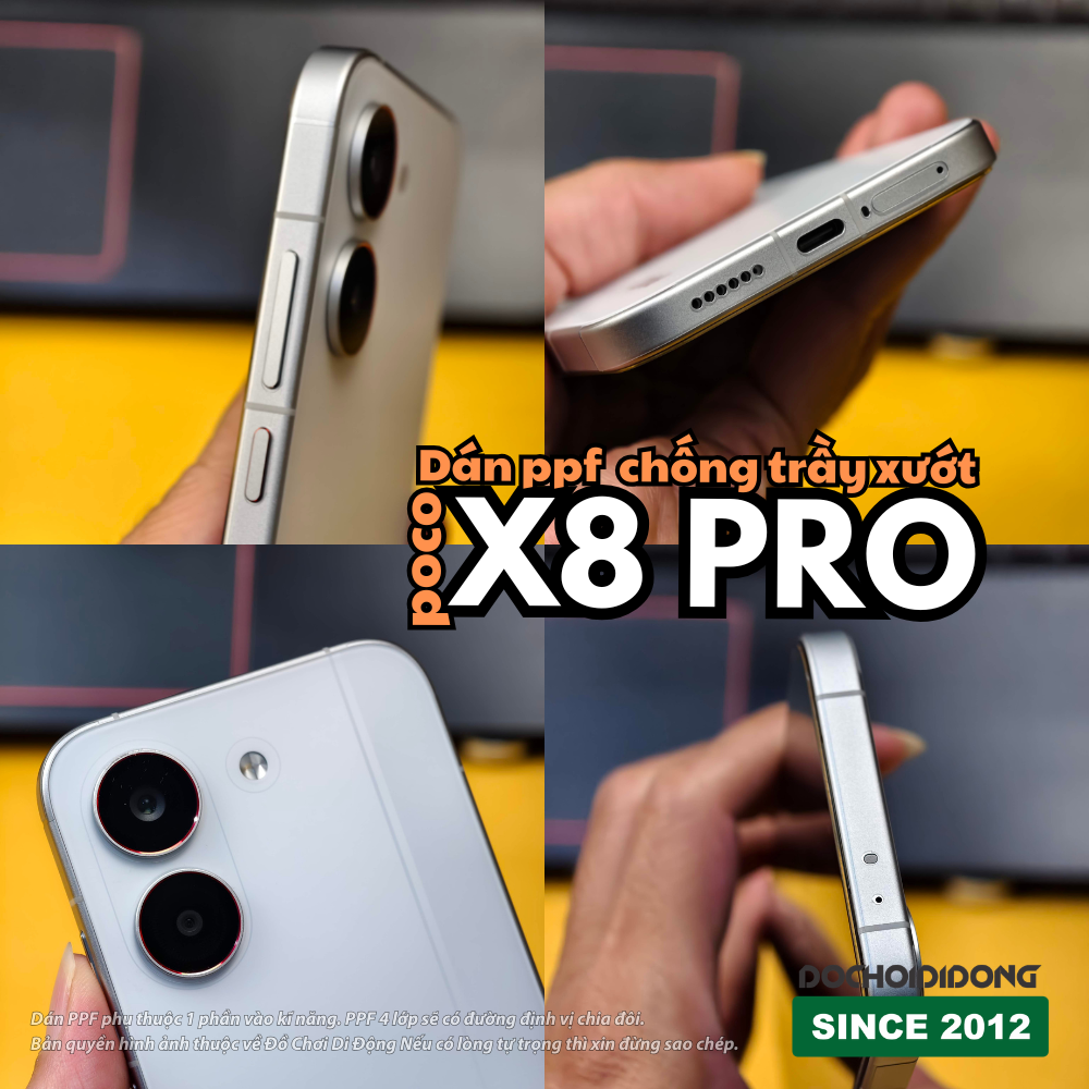 Miếng Dán PPF Chống Trầy Xước Full Body - Màn Hình X8 Pro (Nhám/Bóng)