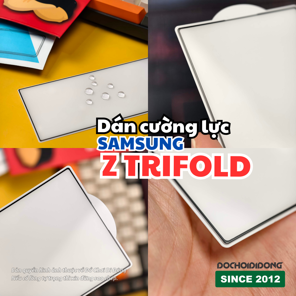Kính cường lực màn hình ngoài Samsung Z TriFold – Trong suốt, nhám, chống nhìn trộm, vuốt mượt, bảo vệ màn hình phụ