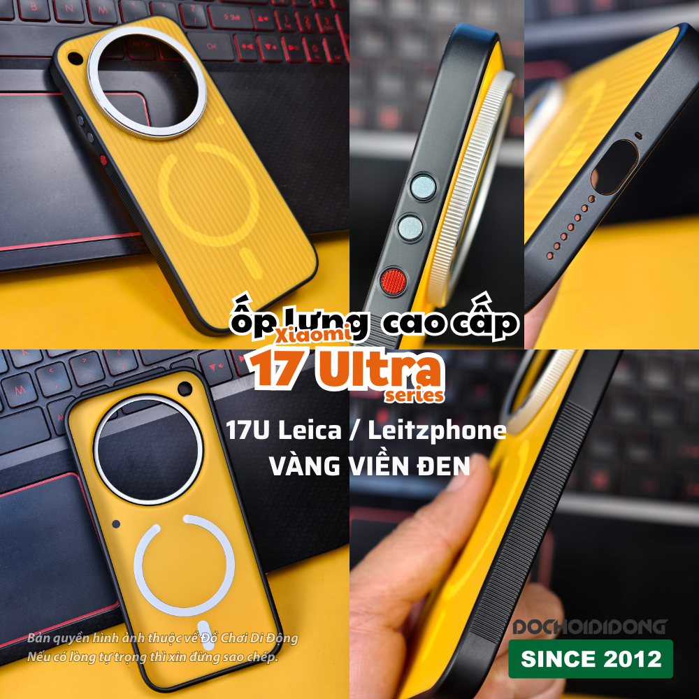 [VÒNG XOAY CAMERA] Ốp lưng cao cấp dành cho Xiaomi 17 Ultra / Xiaomi 17 Ultra Leica Edition / Xiaomi LeitzPhone