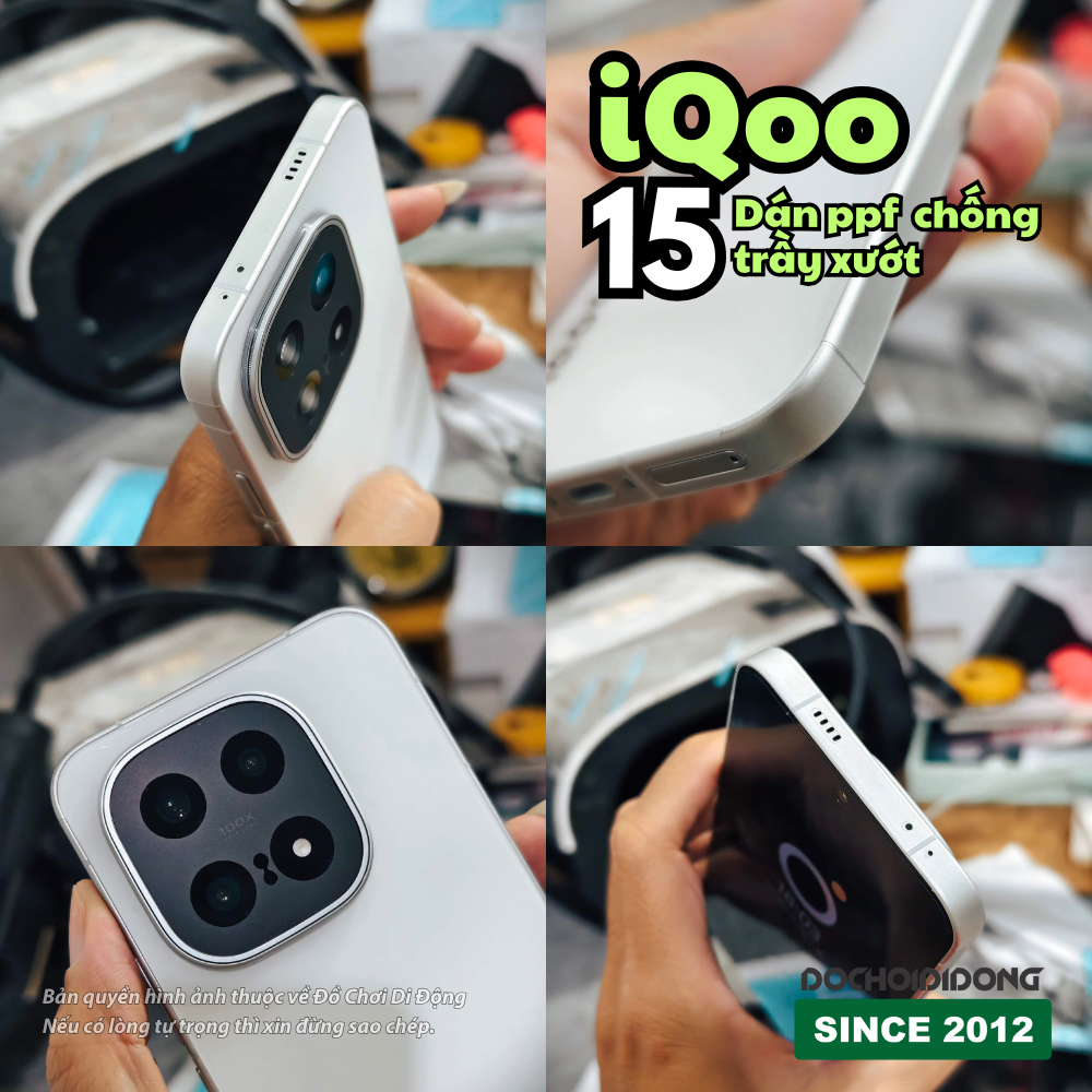 Dán PPF Chống Trầy Xước Full Body/Màn Hình iQOO 15 (Nhám/Bóng) - Thiết Kế Cho Game Thủ