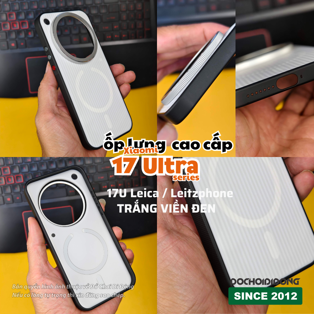 [VÒNG XOAY CAMERA] Ốp lưng cao cấp dành cho Xiaomi 17 Ultra / Xiaomi 17 Ultra Leica Edition / Xiaomi LeitzPhone