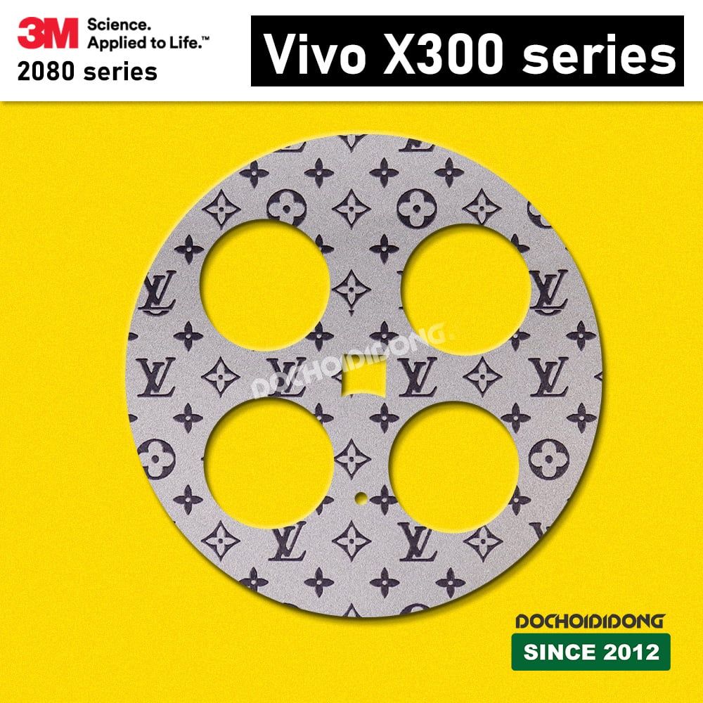 Miếng Dán Skin 3M Bảo Vệ Cụm Camera Vivo X300 / Pro / Ultra (Vân Nổi, Khoét Lỗ)