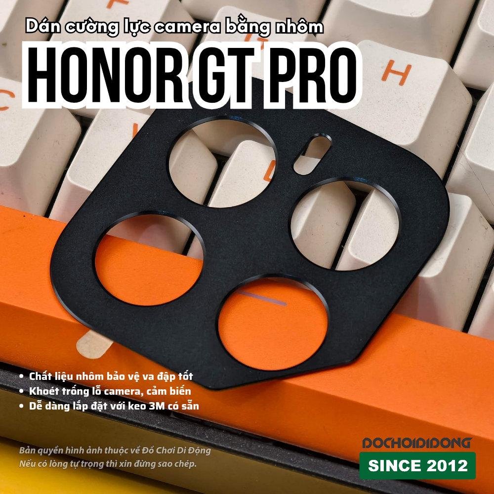 Miếng Dán Cường Lực Camera Bằng Nhôm Cao Cấp Cho Honor GT Pro - Bảo Vệ Toàn Diện