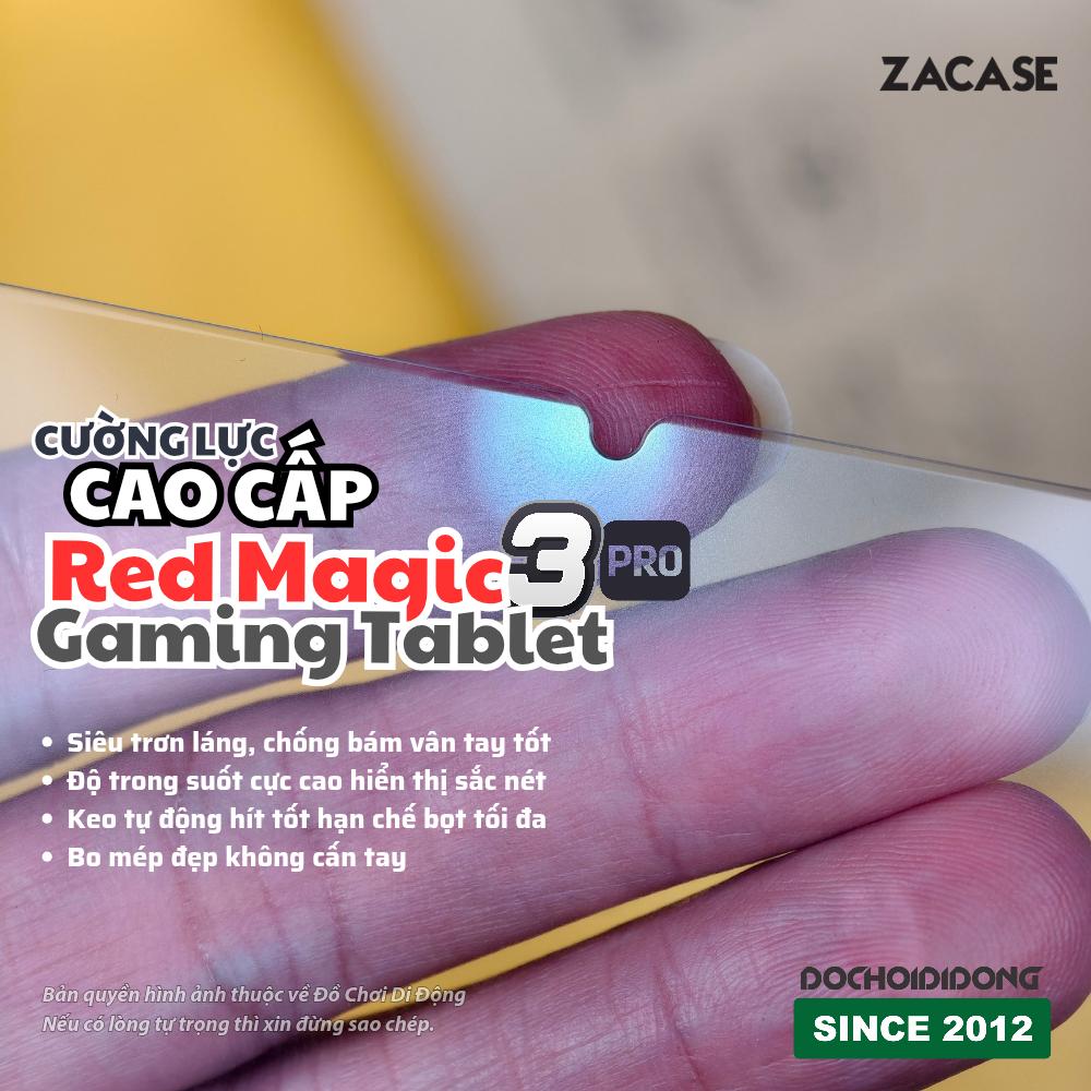 Kính Cường Lực Cao Cấp Zacase Cho Red Magic Gaming Tablet 3 Pro - Chinh Phục Mọi Trận Game