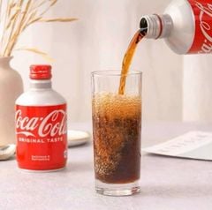 Coca Cola Nhật Bản Chai Nhôm Nắp Vặn 300ml Chính Hãng