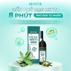 Dầu Gội Phủ Bạc Minta – Đen Tóc Nhanh, An Toàn Tại Nhà