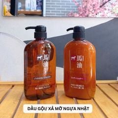 Dầu Gội Xả Mỡ Ngựa Horse Oil 600ml Nhật Bản – Suôn Mượt, Giảm Rụng Tóc