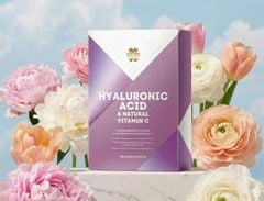 Hyaluronic Acid & Natural Vitamin C Tự Nhiên -Thực phẩm bảo vệ sức khỏe Giúp Làn Da Trẻ Hóa, Căng Mướt, Mềm, Mịn