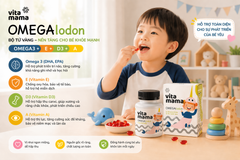 Vitamama Omegalodon Omega 3 DHA EPA – Tăng Cường Trí Não, Giúp Trẻ Thông Minh, Mắt Sáng & Phát Triển Toàn Diện