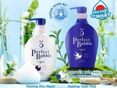 Sữa tắm Senka Perfect Bubble 500ml Nhật Bản – Làm sạch sâu, dưỡng ẩm da mềm mịn
