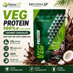 Thực Phẩm Bổ Sung VEG PROTEIN 100% Coconut Chocolate 480g Keforma | Protein Thực Vật Thuần Chay Chất Lượng Cao