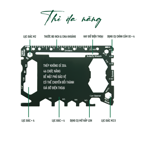 Thẻ Đa Năng Country Hide CH00003