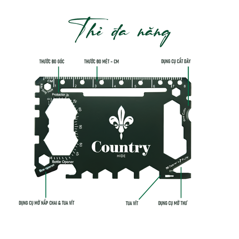 Thẻ Đa Năng Country Hide CH00003