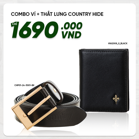 Combo 2 món Thắt Lưng + Ví CHP01-24-300 & HW2008