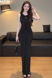 Đầm ôm eo nhún kiểu dáng maxi