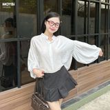 Áo sơ mi kiểu tay phồng