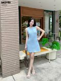 Đầm jean form A dáng mini