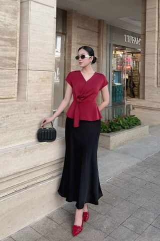 Chân váy lụa Dony
