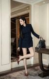 Đầm vest dài tay dáng mini
