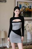 Đầm ôm dài tay dáng mini