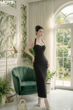 Đầm thun ôm body dáng midi