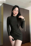 Đầm ôm body dài tay dáng mini