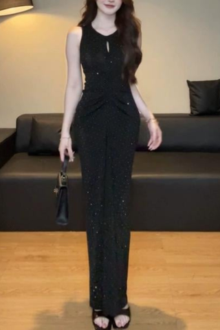 Đầm ôm eo nhún kiểu dáng maxi