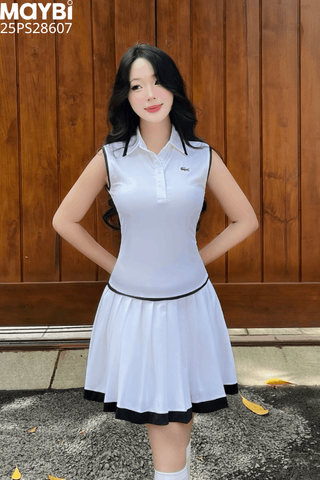 Đầm thun xếp ly sát nách dáng mini