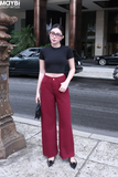 Áo thun ôm crop top tay ngắn đen