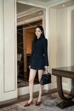 Đầm vest dài tay dáng mini