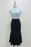 Chân váy midi cotton lạnh đuôi cá