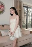 Đầm lụa 2 dây babydoll 3 tầng