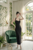Đầm thun ôm body dáng midi