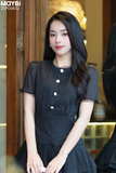 Đầm xoè tầng ngắn tay dáng mini