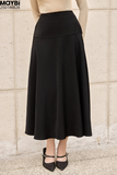 Chân váy xòe cotton hàn dáng midi