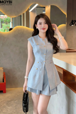Set blazer quần short