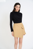 Áo ôm thun rayon nhún kiểu tay dài