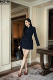 Đầm vest dài tay dáng mini