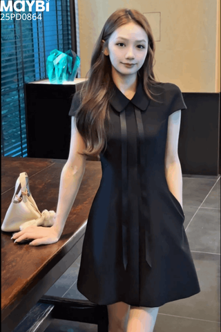Đầm mini ngắn tay