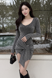 Đầm ôm boby dài tay dáng mini