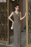 Đầm thun sọc midi