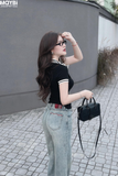 Áo thun polo ôm tay ngắn