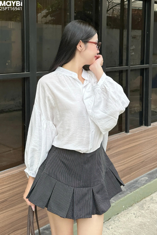 Áo sơ mi kiểu tay phồng