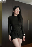 Đầm ôm body dài tay dáng mini