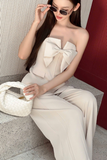 Set áo cúp ngực quần ống suông