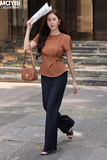 Quần culottes ống loe cotton lạnh
