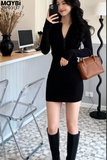 Đầm thun ôm dài tay