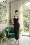 Đầm thun ôm body dáng midi